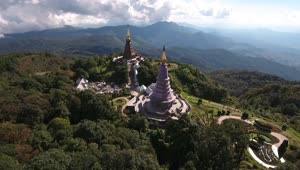 Stock Video Garden Of A Temple On A Hill From High In Live Wallpaper For PC