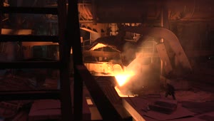 Stock Video Furnace And Steam In An Industrial Factory Live Wallpaper For PC