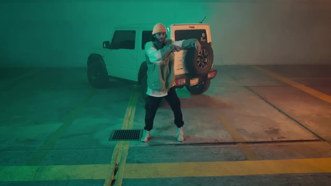 Download Stock Video Full Shot Of An Urban Fashion Dancer Live Wallpaper For PC