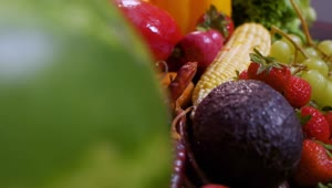 Stock Video Fruits And Vegetables Of Many Kinds Close Up Live Wallpaper For PC