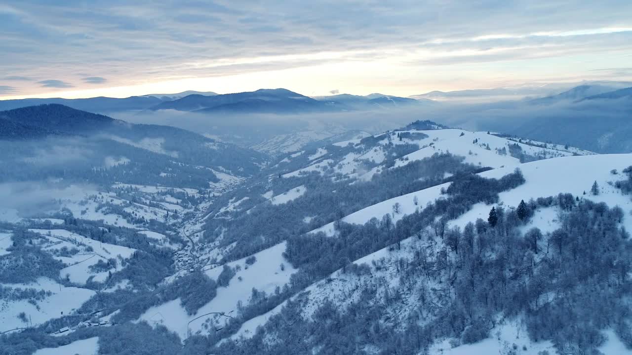 Download Stock Video Frozen Mountains Aerial Shot Live Wallpaper For PC