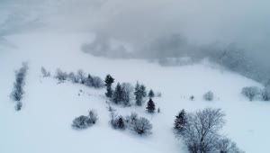Stock Video Frozen Foggy Landscape High View Live Wallpaper For PC