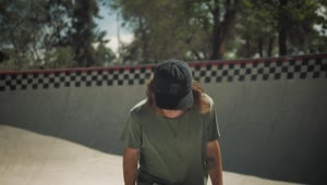 Stock Video Front View Of A Skateboarder Skating Live Wallpaper For PC