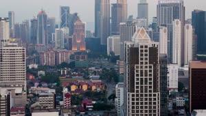 Stock Video From Day To Night In Kuala Lumpur Cityscape Live Wallpaper For PC