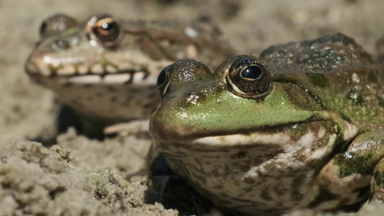 Download Stock Video Frogs In The Sand Side By Side Live Wallpaper For PC