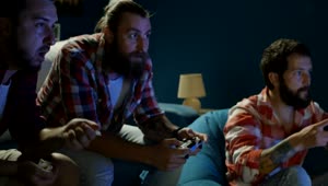 Stock Video Friends Playing Video Games At Home Live Wallpaper For PC