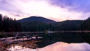 Stock Video Lake In The Mountain At Sunset Animated Wallpaper