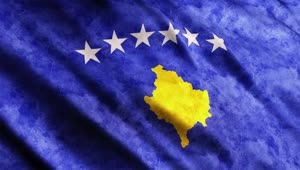 Stock Video Kosovo Faded D Flag Animated Wallpaper