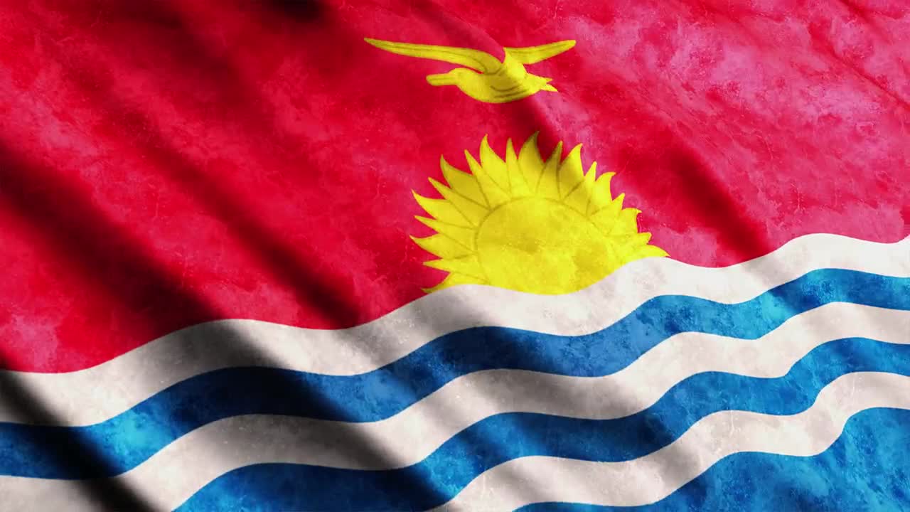Download Stock Video Kiribati D Render Flag Animated Wallpaper