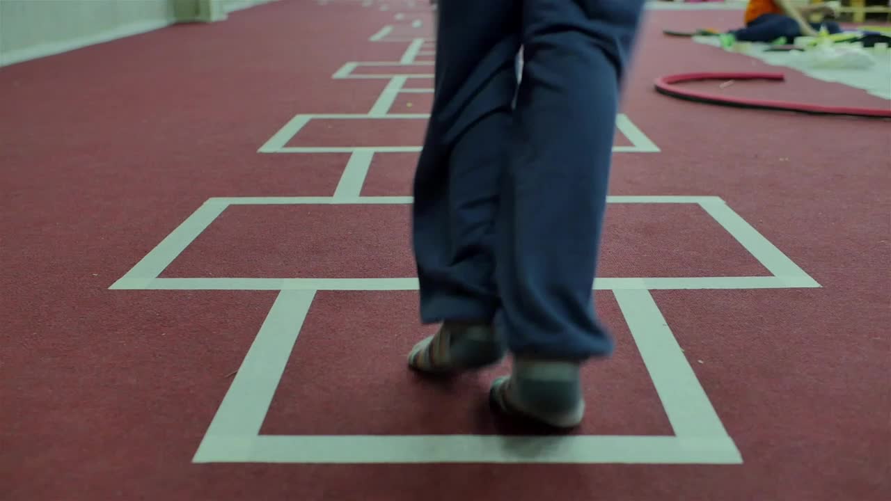 Download Stock Video Kids Playing Hopscotch Animated Wallpaper