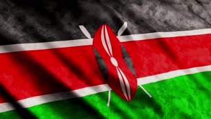 Stock Video Kenya Flag Animated Wallpaper