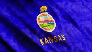 Stock Video Kansas State Flag From Usa Animated Wallpaper