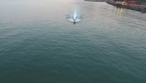 Stock Video Jet Ski Crossing The Lake At High Speed Animated Wallpaper