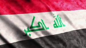 Stock Video Iraq Flag Waving Animated Wallpaper
