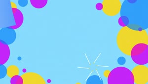 Stock Video Intro Animation With Multicolor Circles And Ribbons Animated Wallpaper