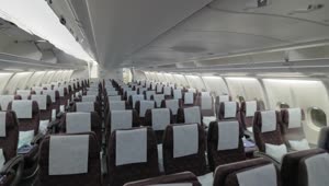 Stock Video Interior Of An Economy Class Cabin Animated Wallpaper