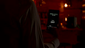 Stock Video Innovative Smart Home App Turns Lights On And Off Animated Wallpaper