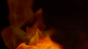 Stock Video Inlaid Flames Waving In The Dark Animated Wallpaper