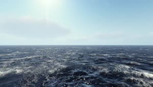 Stock Video Immense D Sea Gently Rippling Under The Sun Animated Wallpaper