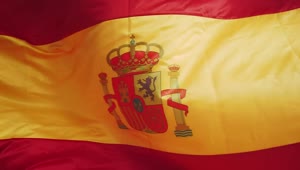 Stock Video Image Of Spanish Flag Waving Animated Wallpaper