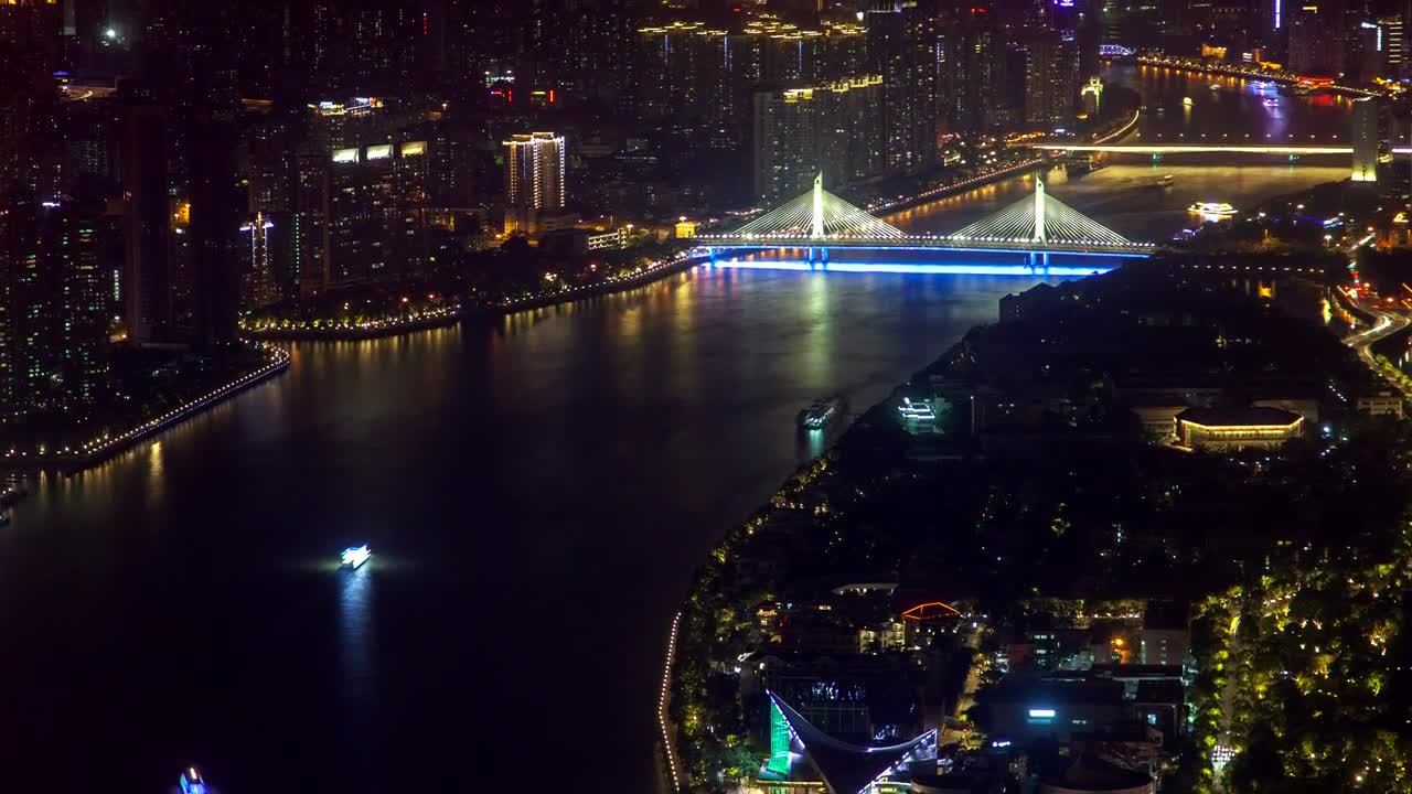 Download Stock Video Illuminated Bridge In The City Animated Wallpaper
