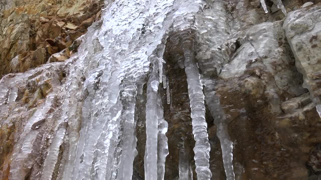 Download Stock Video Icicles Dripping Water On A Cave Animated Wallpaper