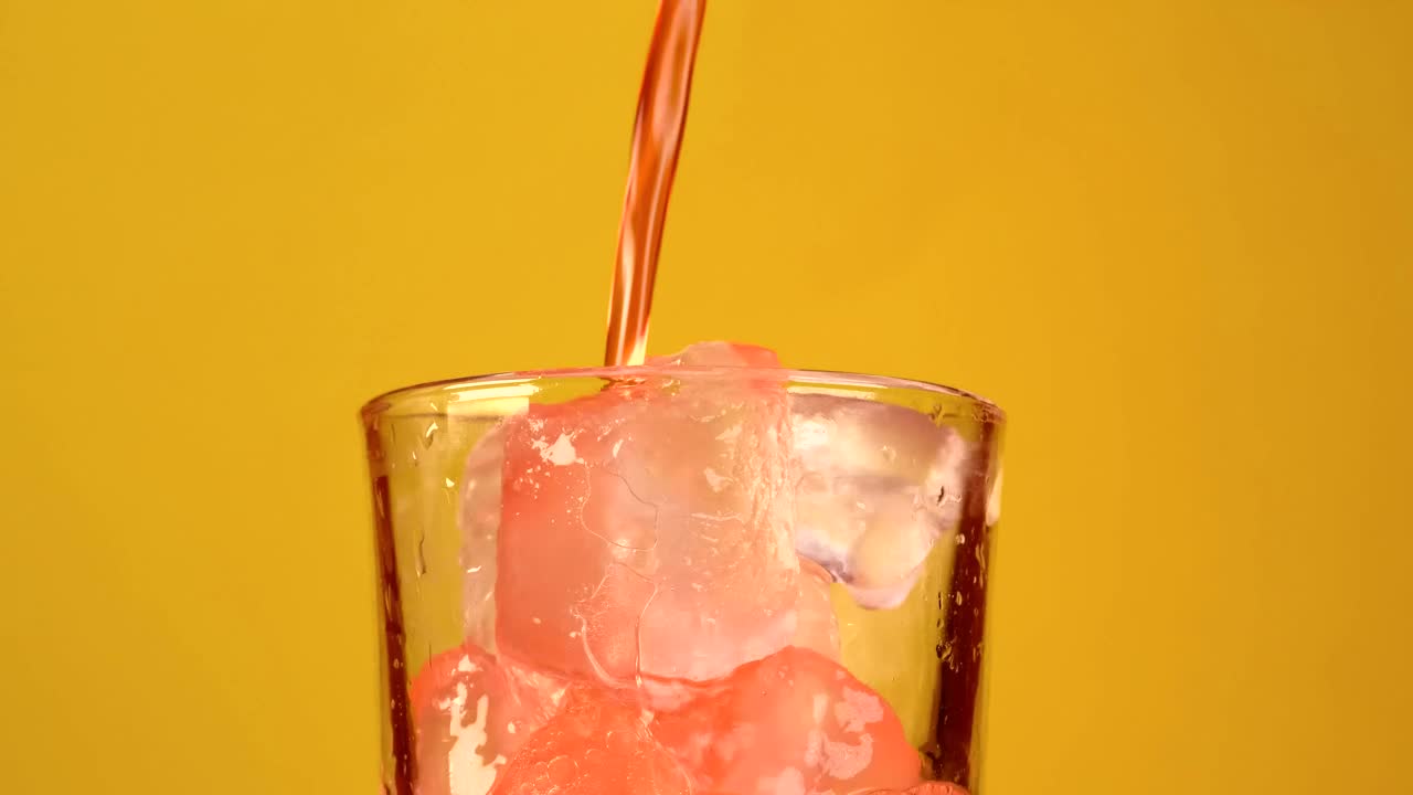 Download Stock Video Ice Cream Glass Of Red Soda Animated Wallpaper