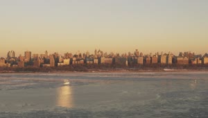 Stock Video Ice Across The Hudson River Animated Wallpaper