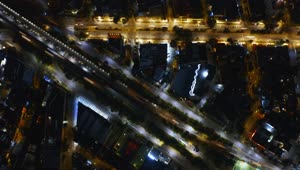 Stock Video Hyperlapse Of Traffic On A Bridge At Night Animated Wallpaper