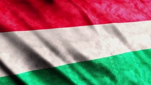 Stock Video Hungary D Render Flag Animated Wallpaper
