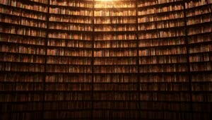 Stock Video Huge Bookcases D Spinning Shot Animated Wallpaper