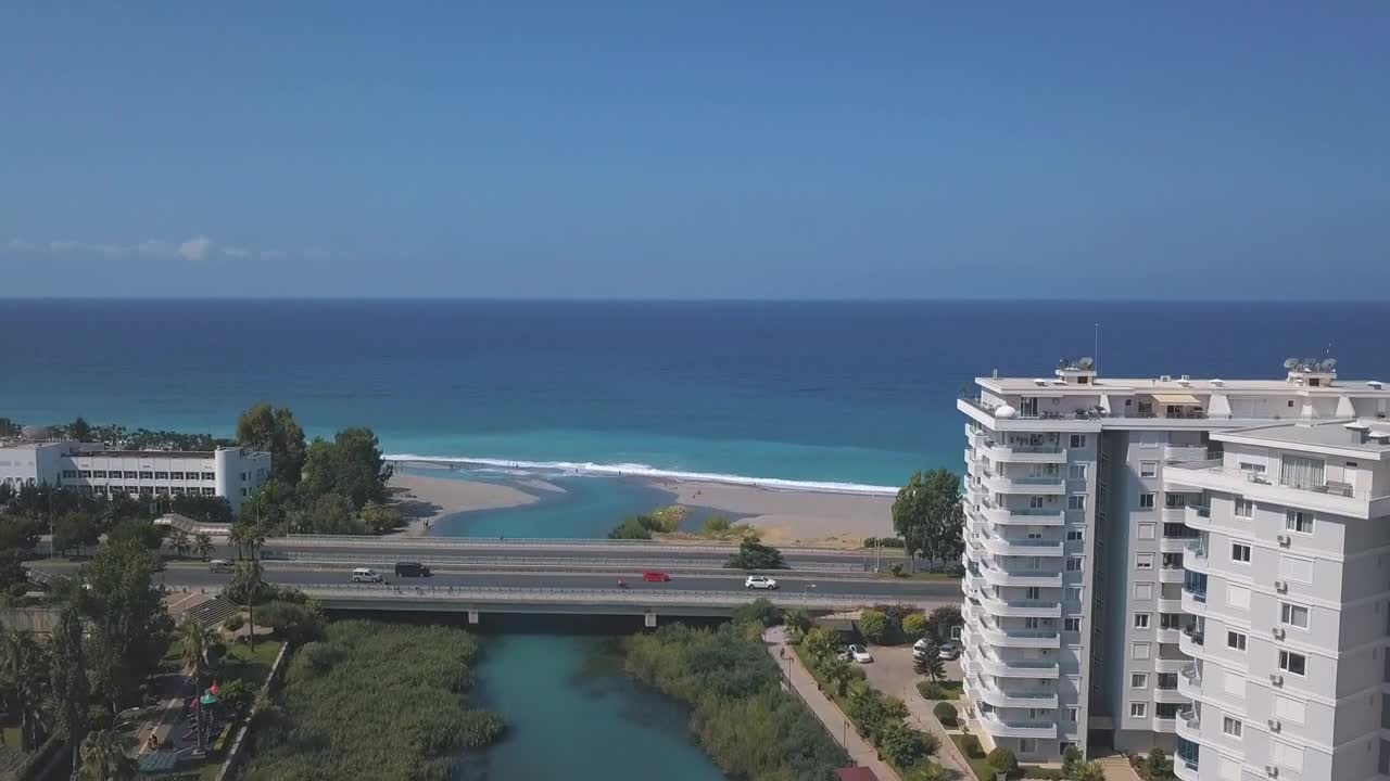 Download Stock Video Hotels By The Sea Animated Wallpaper