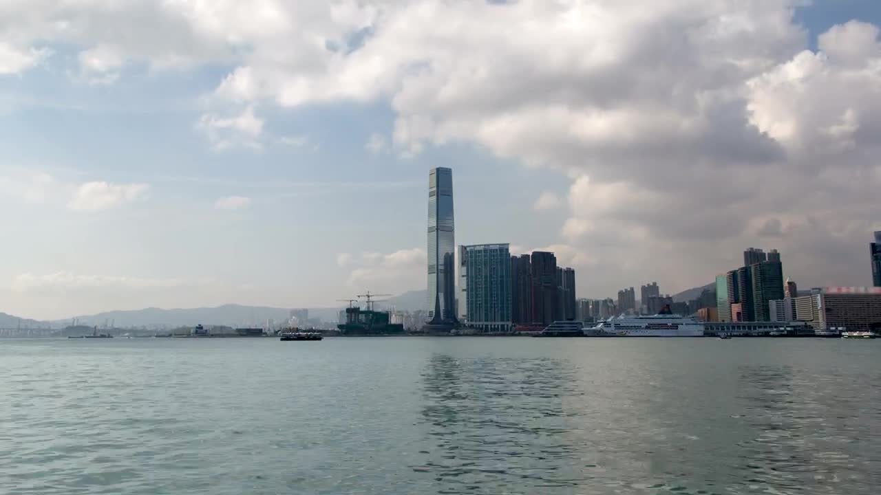 Download Stock Video Hong Kong Bay Time Lapse Animated Wallpaper