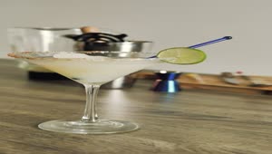 Stock Video Homemade Margarita Cocktail Animated Wallpaper