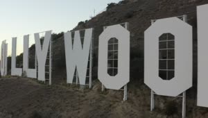 Stock Video Hollywood Sign Aerial Shot Animated Wallpaper