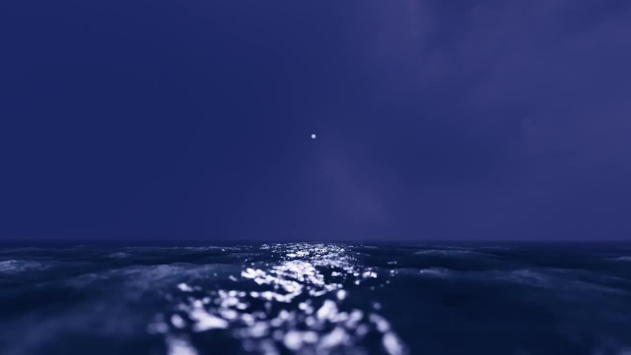 Download Stock Video High Speed Flight Over The Sea Surface At Night Animated Wallpaper