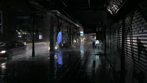 Stock Video Heavy Rain In Thailand Animated Wallpaper