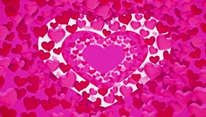Stock Video Heart Shaped Tunnel Full Of D Hearts Animated Wallpaper
