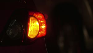 Stock Video Hazard Lights Flashing On A Car Animated Wallpaper