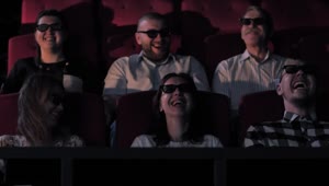 Stock Video Having Fun In A D Cinema Animated Wallpaper