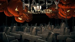Stock Video Happy Halloween D Animation Animated Wallpaper