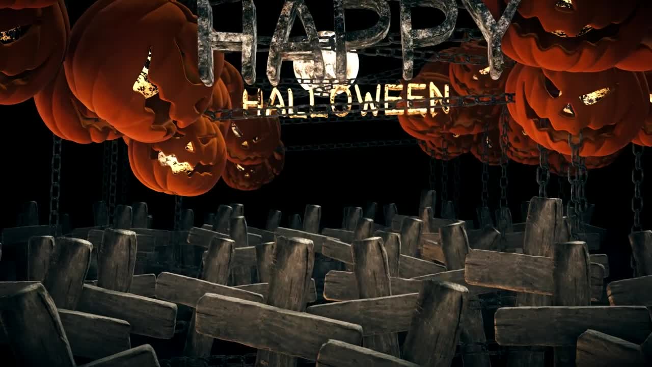 Download Stock Video Happy Halloween D Animation Animated Wallpaper