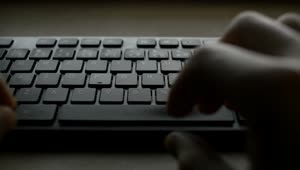 Stock Video Hands Typing On A Black Keyboard Animated Wallpaper