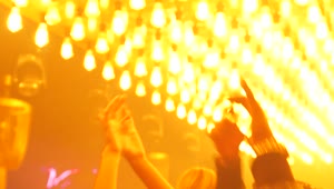 Stock Video Hands Raised High On A Nightclub Dance Floor Animated Wallpaper
