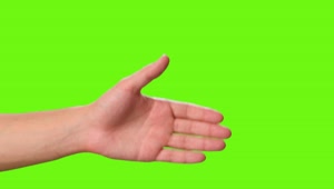 Stock Video Hands Of Two People Shaking Hands On A Green Background Animated Wallpaper