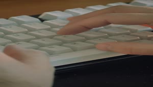 Stock Video Hands Of A Person Typing On A Computer Keyboard Animated Wallpaper