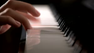 Stock Video Hands Of A Musician Playing The Piano In Detail Animated Wallpaper