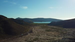 Stock Video Landscape With Mountains And A Lake Seen From Above Animated Wallpaper