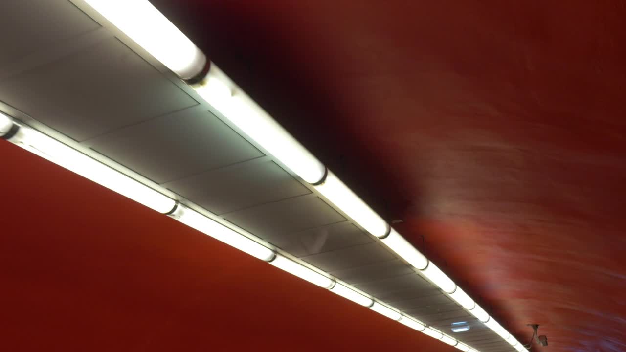 Download Stock Video Lamps Along A Tunnel Animated Wallpaper