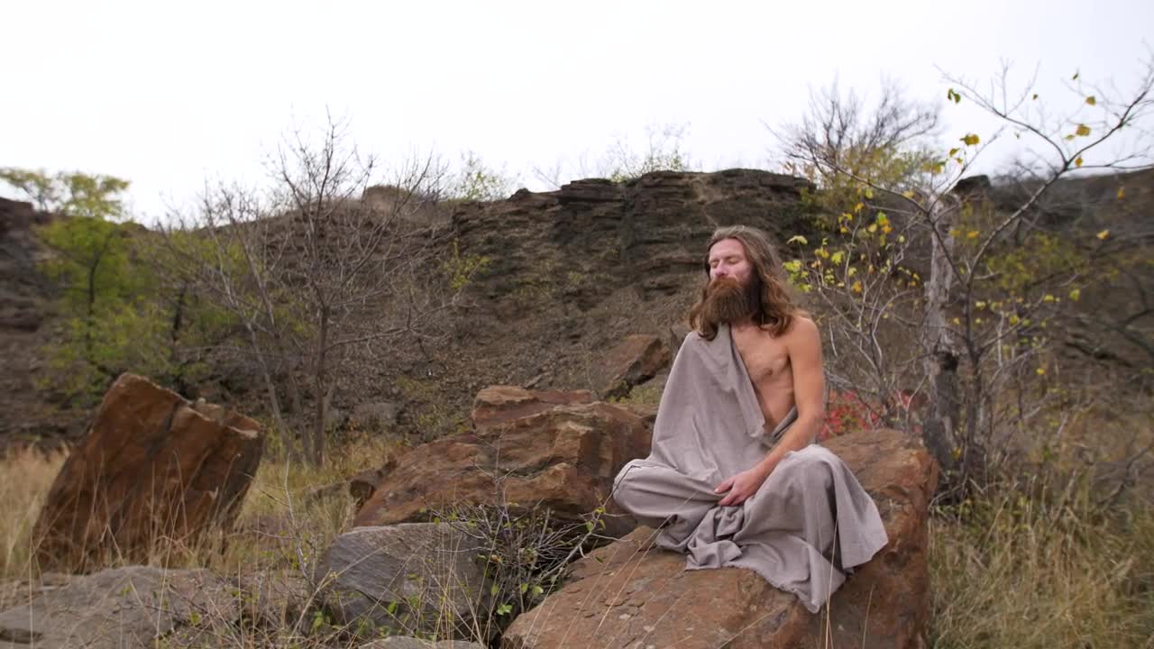 Download Stock Video Man In A Trance For His Meditation Animated Wallpaper